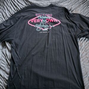 Black Long Sleeve Tee with Pink Graphic